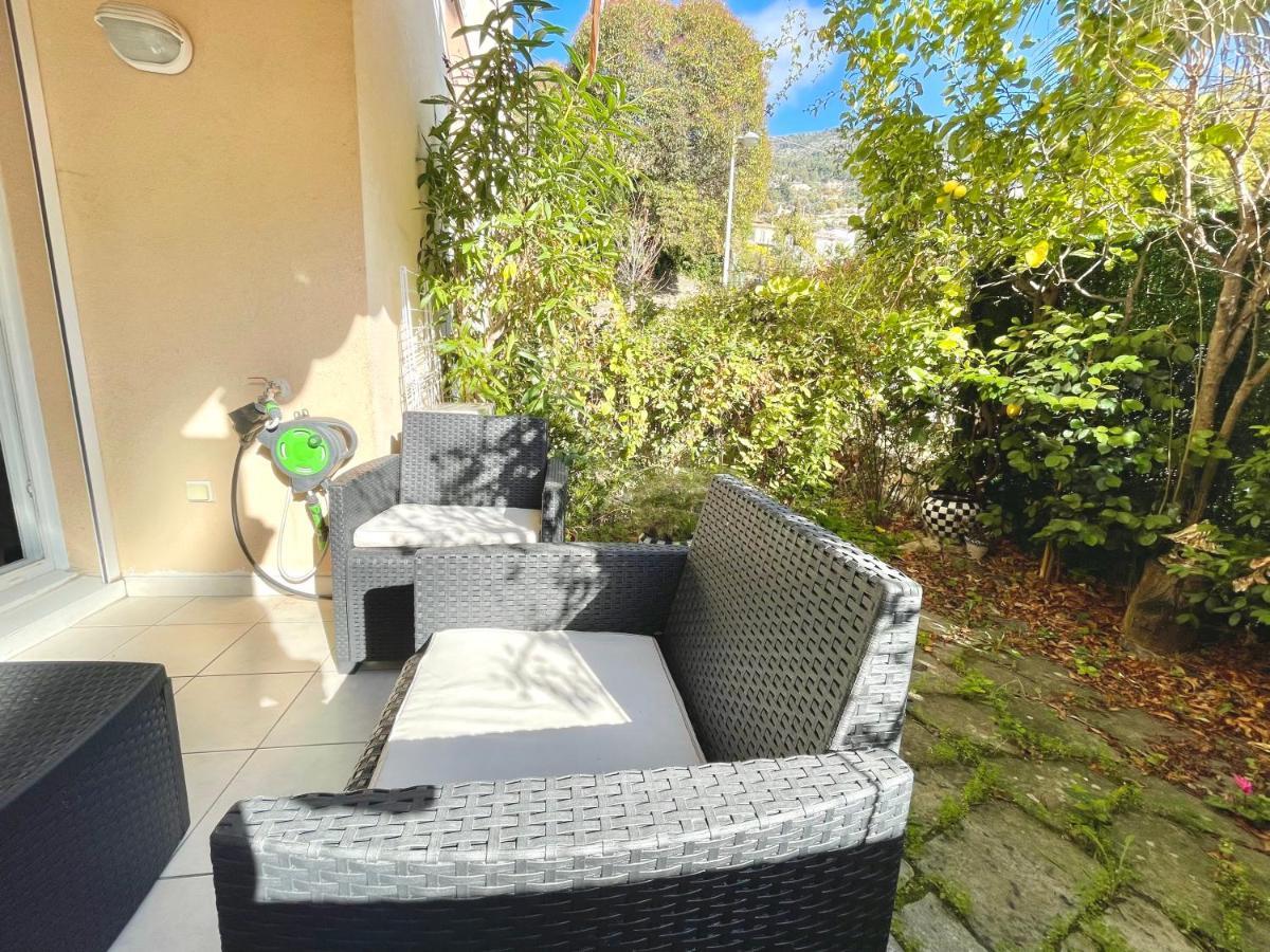 Studio avec jardin - garage - 500m des plages Menton Extérieur photo